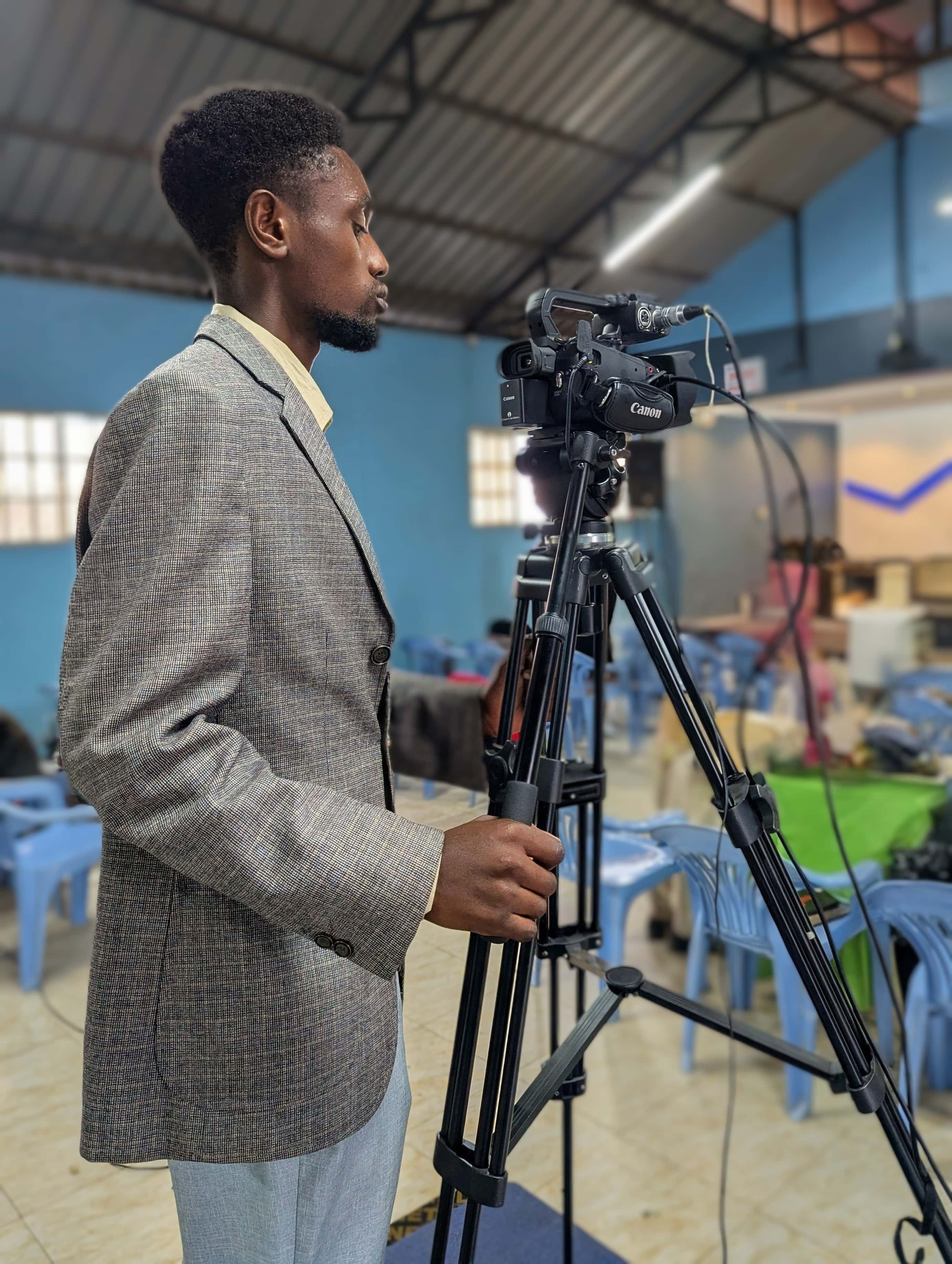 Camera operator at live event